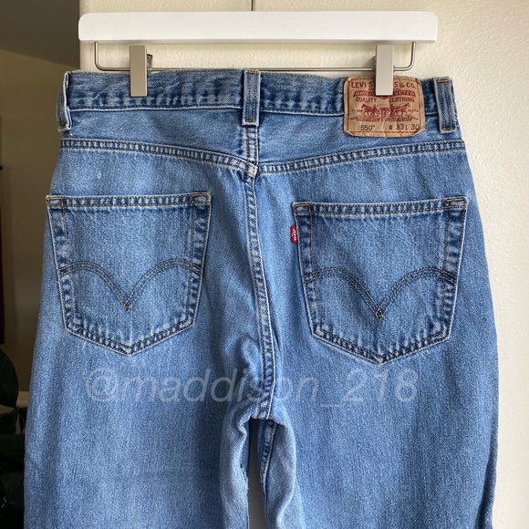 Levi’s Vintage 550 High Rise Straight Leg Dad Jeans size 33 - Picture 3 of 9